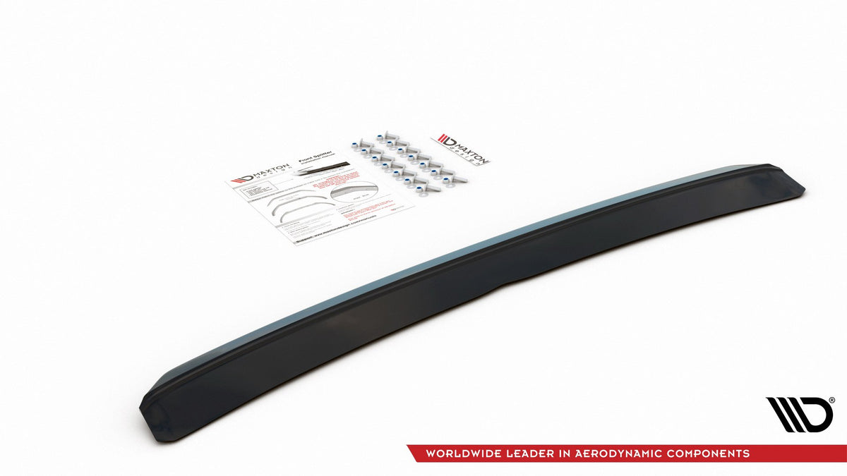 Street+ Spoilerlippe Front Ansatz V.4 passend für VW Polo GTI / R-line Mk6 schwarz Hochglanz – Ansicht 7