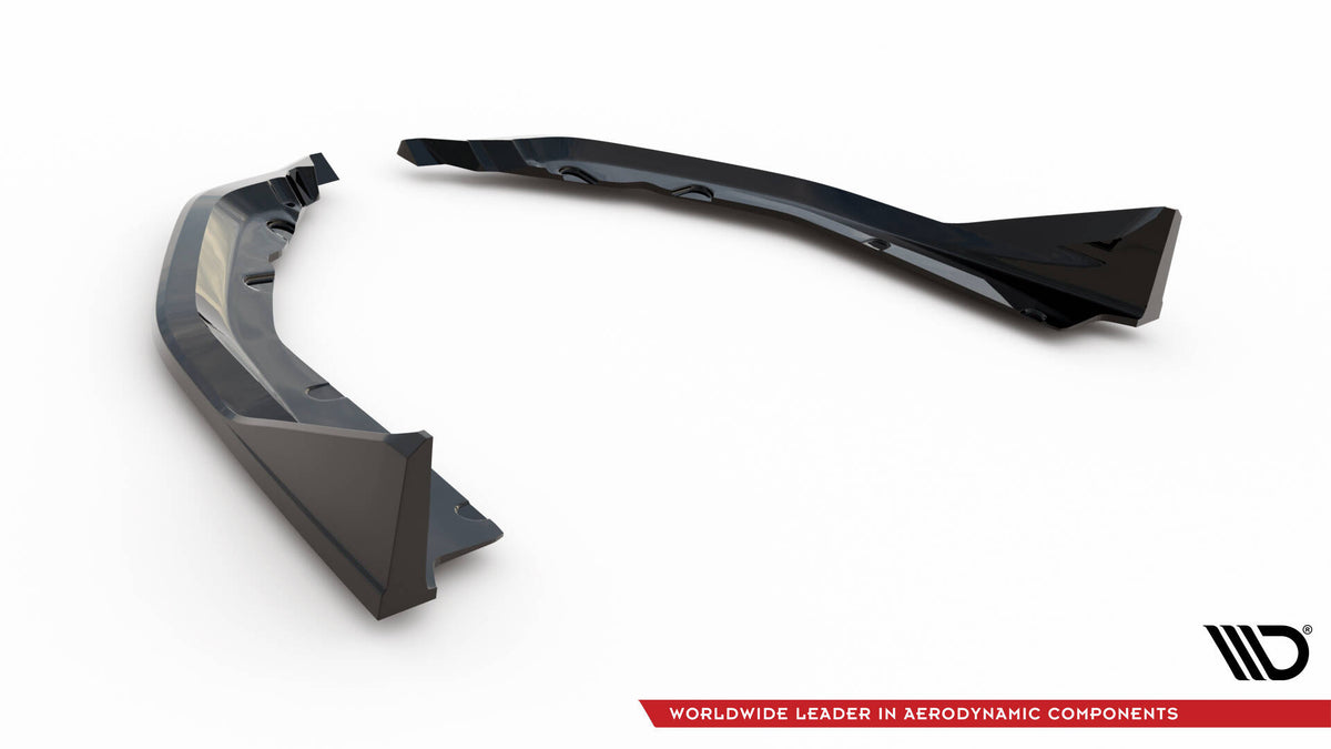 Heck Ansatz Flaps Diffusor V.5 passend für (Für heckansatz v.1) BMW M4 G82 / G82 Facelift schwarz Hochglanz – Ansicht 6