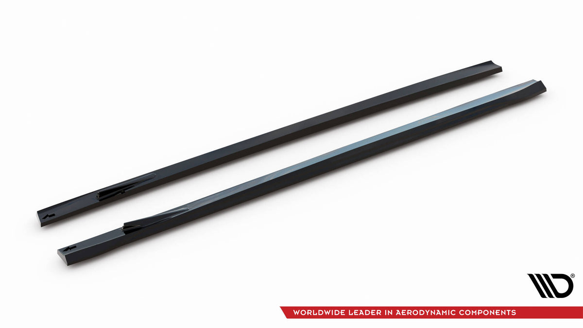 Street+ Seitenschweller Leisten passend für V.1 passend für Mercedes-AMG GT 63 / 55 / 63 S E Performance C192 schwarz Hochglanz – Ansicht 6