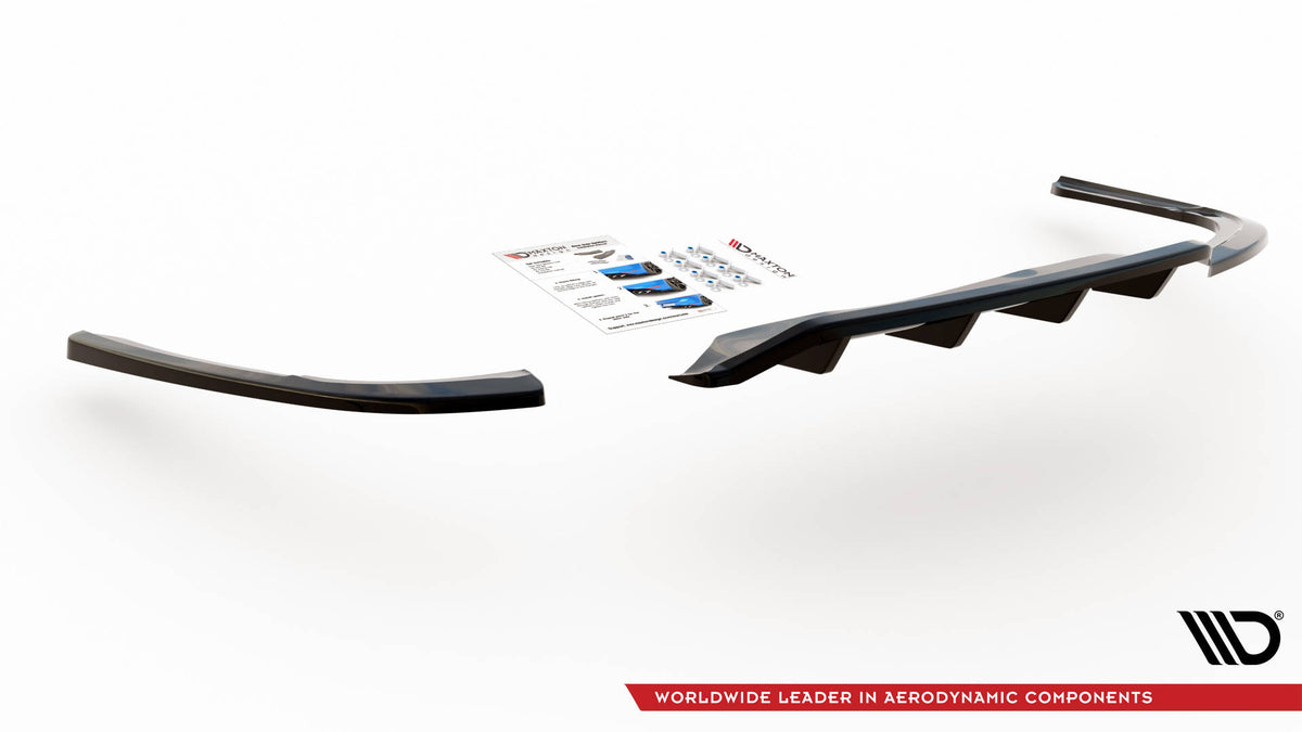 Street+ Mittlerer Diffusor RACE passend für Opel Insignia Mk2 schwarz Hochglanz – Ansicht 5