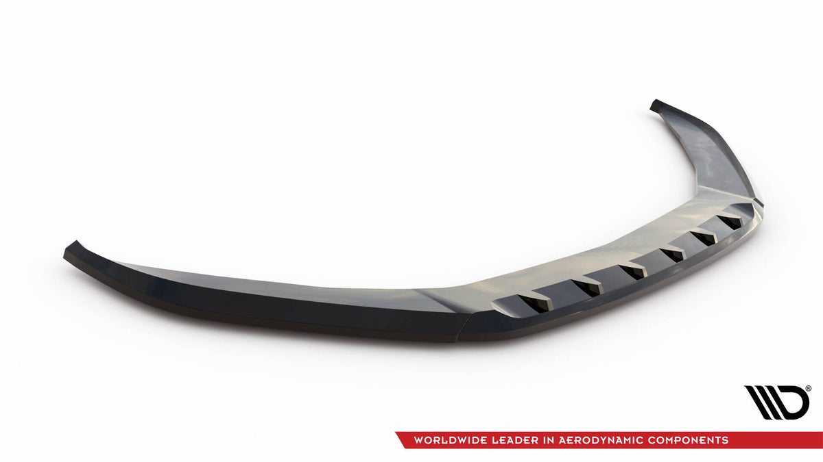 Street+ Spoilerlippe Front Ansatz V.1 passend für Porsche Panamera E-Hybrid / Panamera 4S 971 schwarz Hochglanz – Ansicht 5