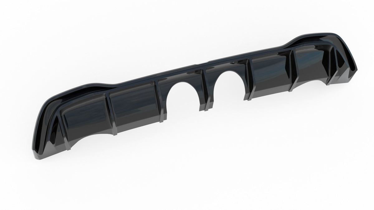 Diffusor Heck Ansatz passend für VW Golf Hatchback Mk8 / Mk8 Facelift (R32 Look) – Ansicht 7