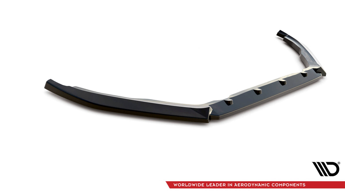 Street+ Spoilerlippe Front Ansatz V.2 passend für Peugeot 208 GTi Mk1 schwarz Hochglanz – Ansicht 5