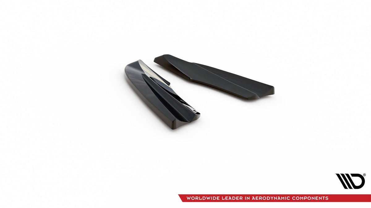 Heck Ansatz Flaps Diffusor passend für Volvo S60 Mk2 schwarz Hochglanz – Ansicht 6