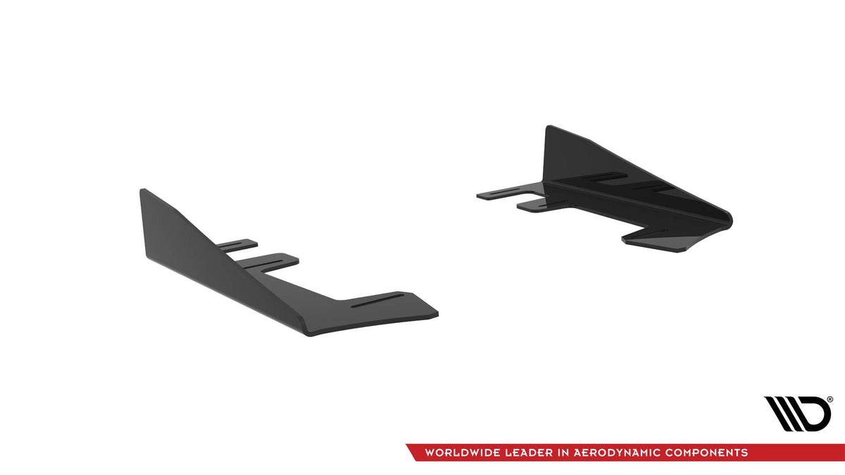 Hintere Seiten Flaps passend für Subaru WRX STI Mk1 schwarz Hochglanz – Ansicht 5