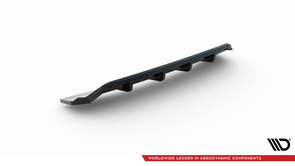 Street+ Mittlerer Diffusor RACE passend für Audi A4 Competition B9 schwarz Hochglanz – Ansicht 5