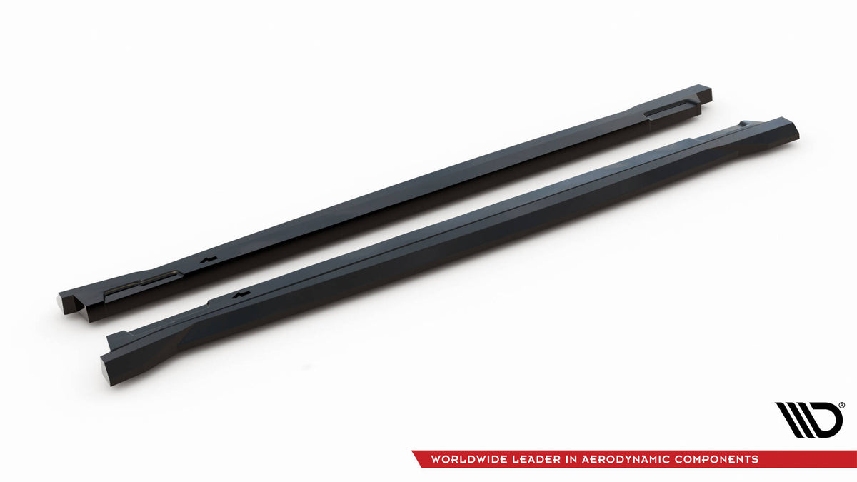 Street+ Seitenschweller Leisten passend für Hyundai Tucson N-Line Mk4 Facelift schwarz Hochglanz – Ansicht 6