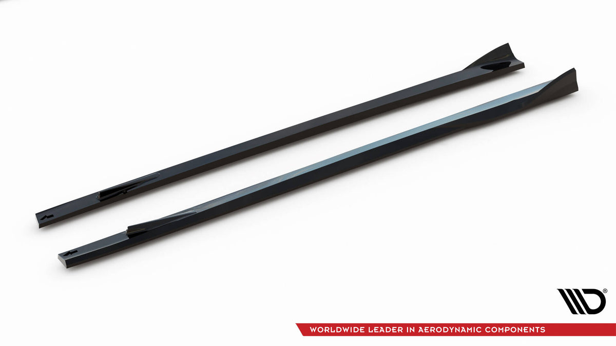 Street+ Seitenschweller Leisten V.2 passend für Mercedes-AMG GT 63 / 55 / 63 S E Performance C192 schwarz Hochglanz – Ansicht 5