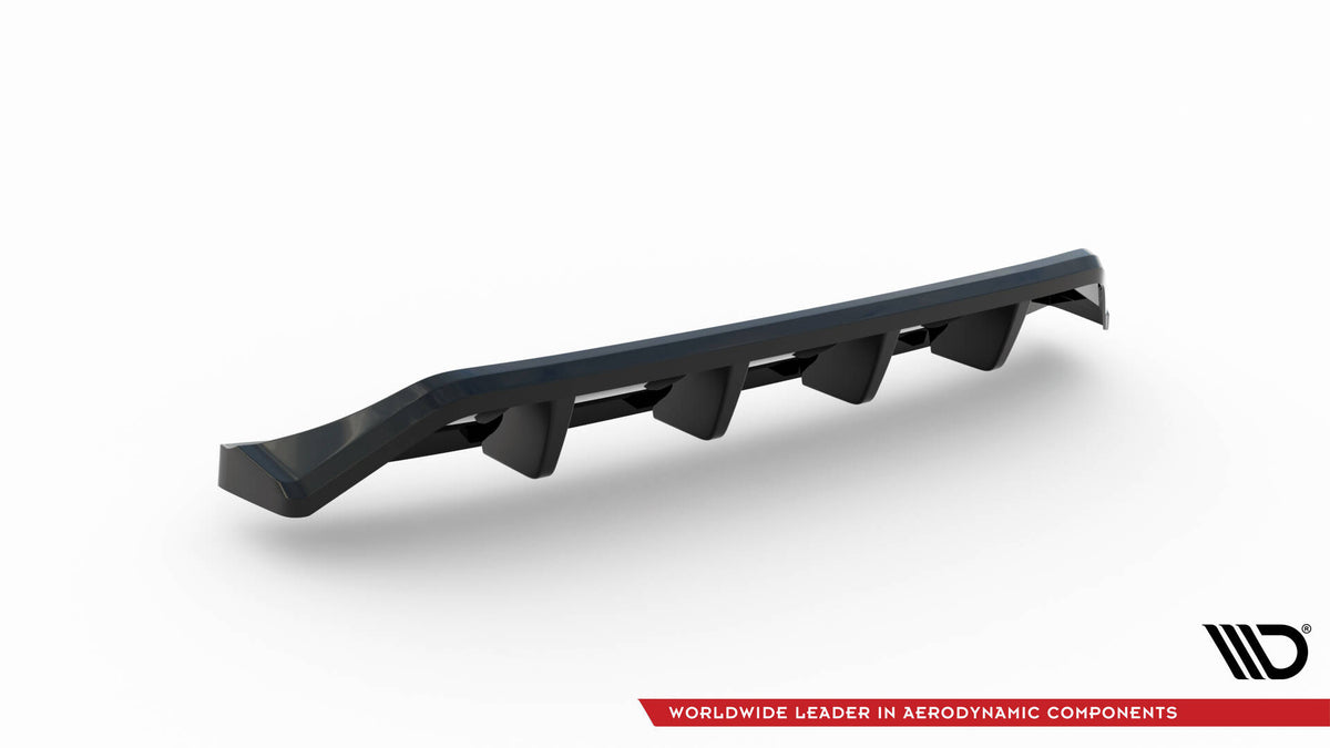 Street+ Mittlerer Diffusor RACE passend für Mazda 3 Mk4 schwarz Hochglanz – Ansicht 4