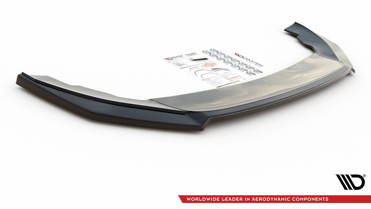 Street+ Spoilerlippe Front Ansatz V.3 passend für Seat Leon FR Mk4 schwarz Hochglanz – Ansicht 4