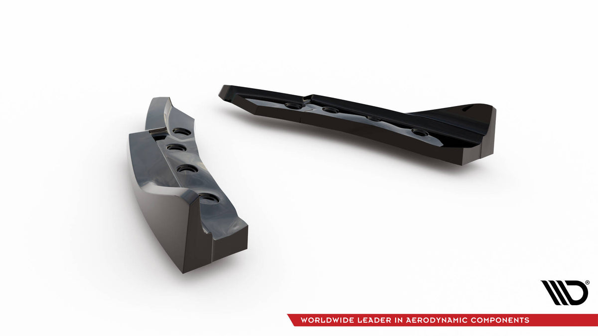 Heck Ansatz Flaps Diffusor passend für BMW Z4 M-Paket E89 Facelift schwarz Hochglanz – Ansicht 6