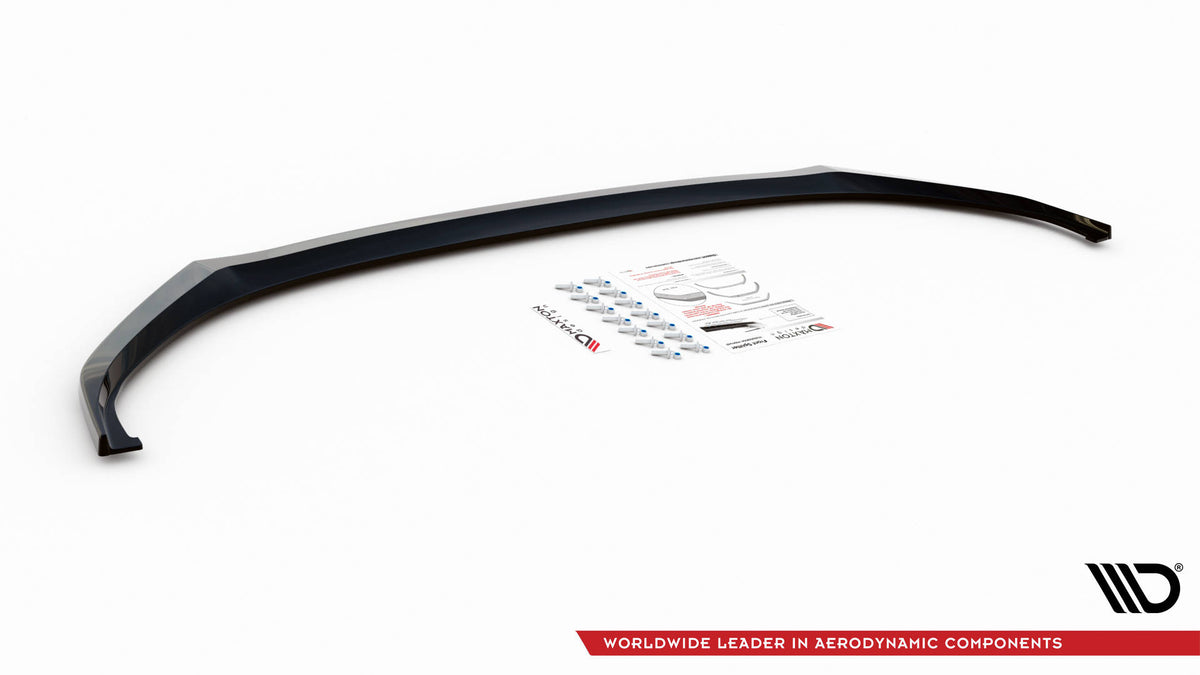 Street+ Spoilerlippe Front Ansatz V.1 passend für Skoda Enyaq iV schwarz Hochglanz – Ansicht 6