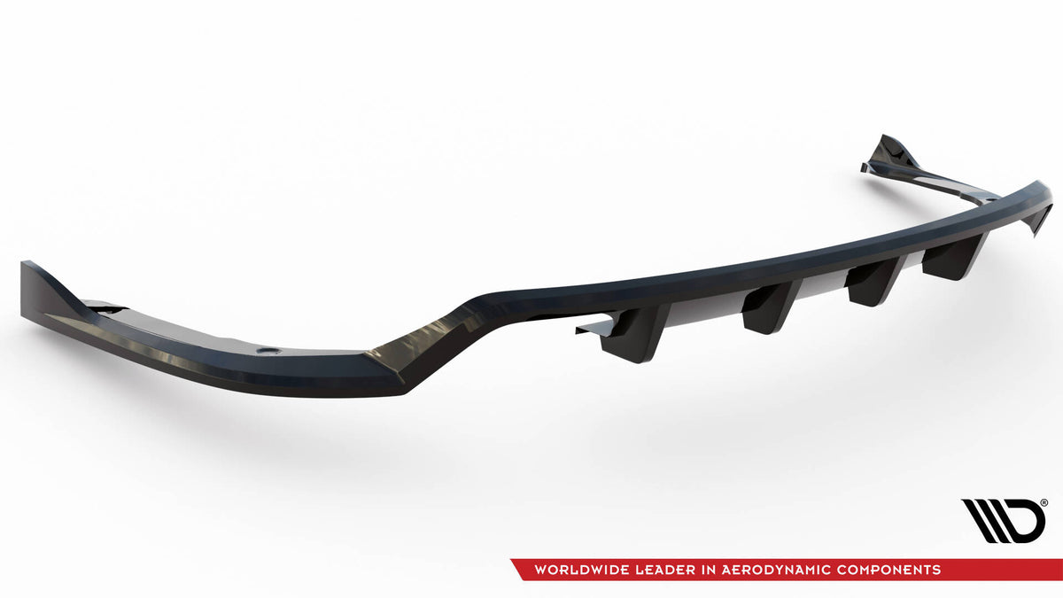 Street+ Mittlerer Diffusor RACE passend für BMW 4er Coupe / Gran Coupe / Cabrio M-Paket F32 / F36 / F33 schwarz Hochglanz – Ansicht 6