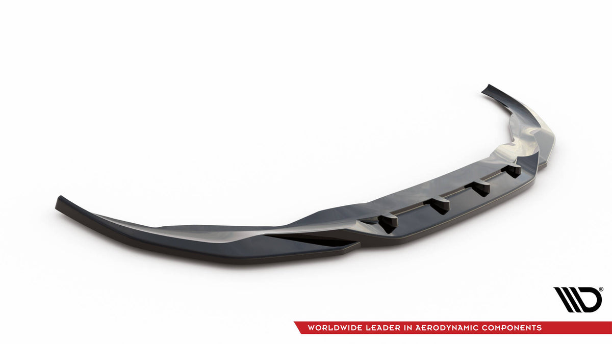 Street+ Spoilerlippe Front Ansatz V.3 passend für BMW 7 M-Paket G11 / G12 Facelift schwarz Hochglanz – Ansicht 5