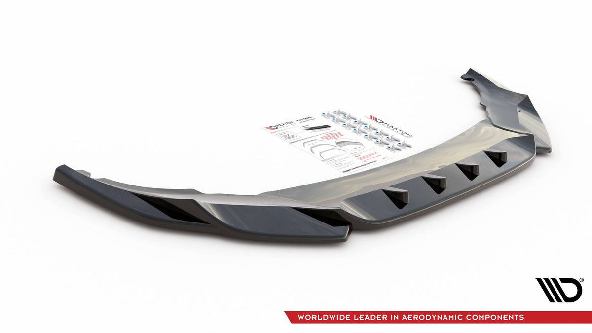 Street+ Spoilerlippe Front Ansatz V.1 passend für Cupra Formentor schwarz Hochglanz – Ansicht 4