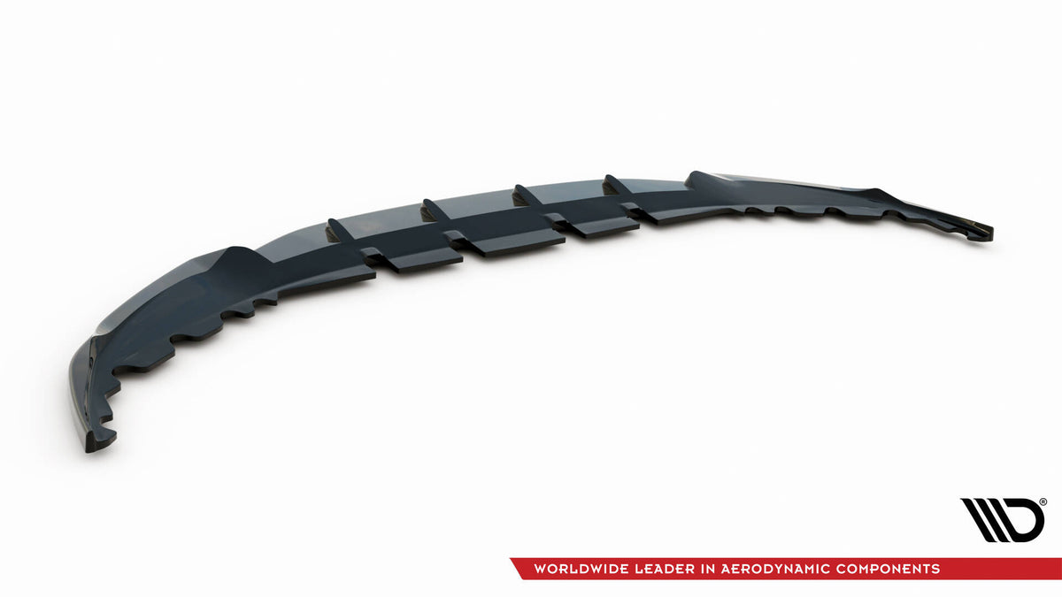 Street+ Spoilerlippe Front Ansatz V.1 passend für BMW 7 G11 / G12 Facelift schwarz Hochglanz – Ansicht 6