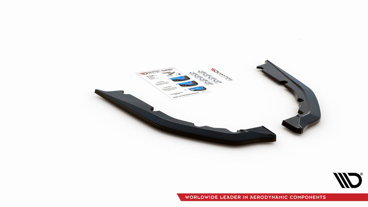 Heck Ansatz Flaps Diffusor V.1 passend für BMW M4 G82 / G82 Facelift schwarz Hochglanz – Ansicht 4