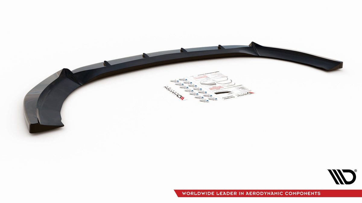 Street+ Spoilerlippe Front Ansatz V.3 passend für Mercedes-Benz V-Klasse AMG-Line W447  schwarz Hochglanz – Ansicht 7