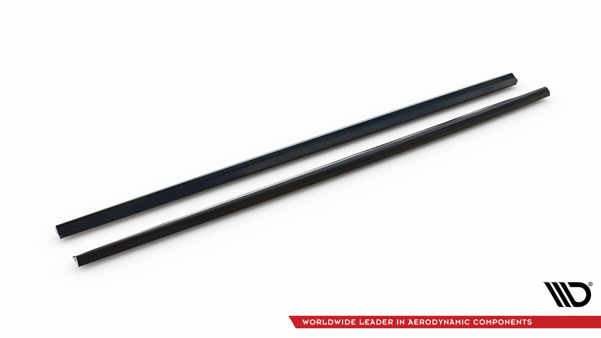 Street+ Seitenschweller Leisten passend für VW Polo GTI Mk6 Facelift schwarz Hochglanz – Ansicht 5