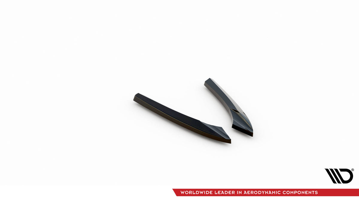 Heck Ansatz Flaps Diffusor passend für Audi A5 Coupe 8T Facelift schwarz Hochglanz – Ansicht 5
