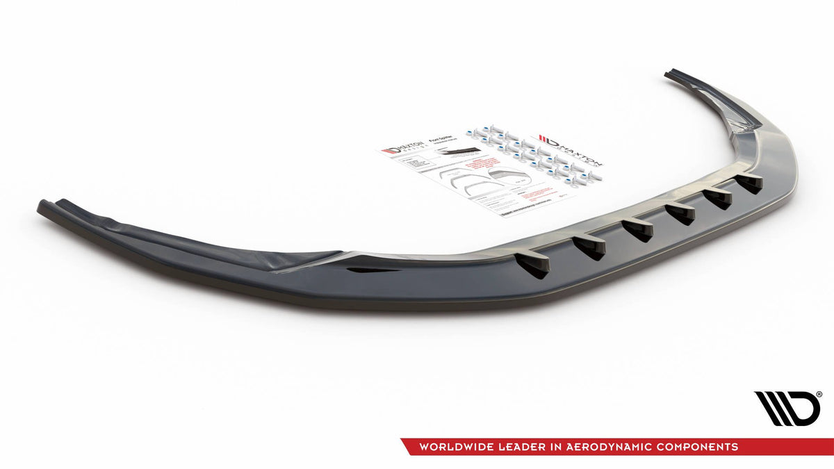 Street+ Spoilerlippe Front Ansatz V.1 passend für Audi S3 / A3 S-Line 8Y schwarz Hochglanz – Ansicht 5