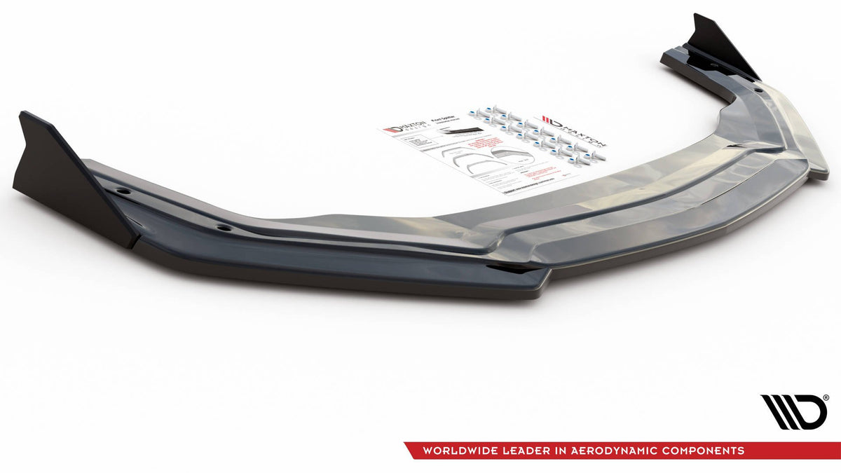 Street+ Spoilerlippe Front Ansatz V.2 + Flaps passend für Ford Mustang GT Mk6 Facelift – Ansicht 6