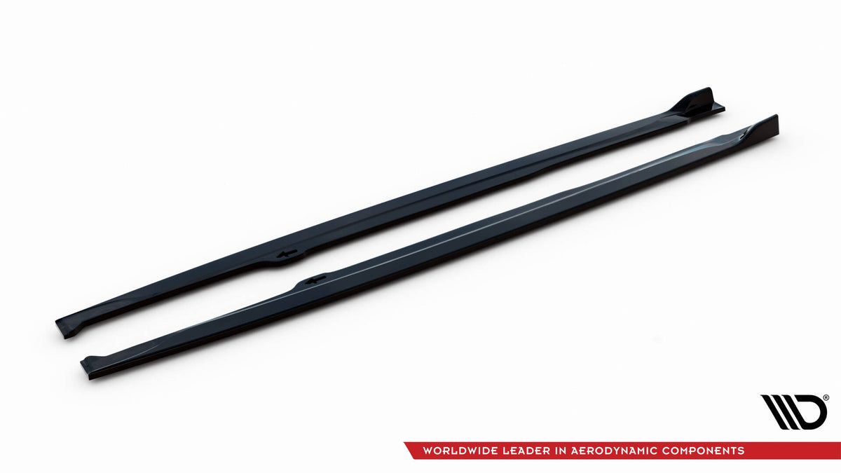 Street+ Seitenschweller Leisten passend für Toyota Corolla XII Hatchback schwarz Hochglanz – Ansicht 5