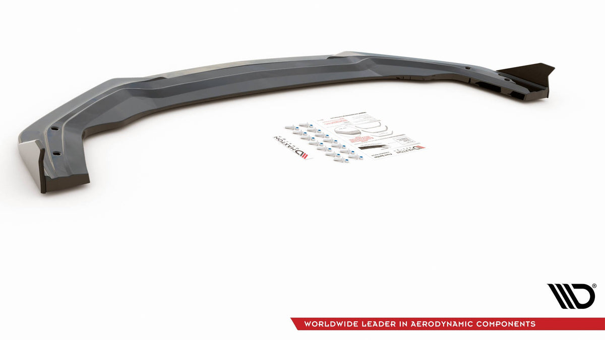 Street+ Spoilerlippe Front Ansatz V.1 + Flaps passend für Ford Mustang GT Mk6 Facelift – Ansicht 6