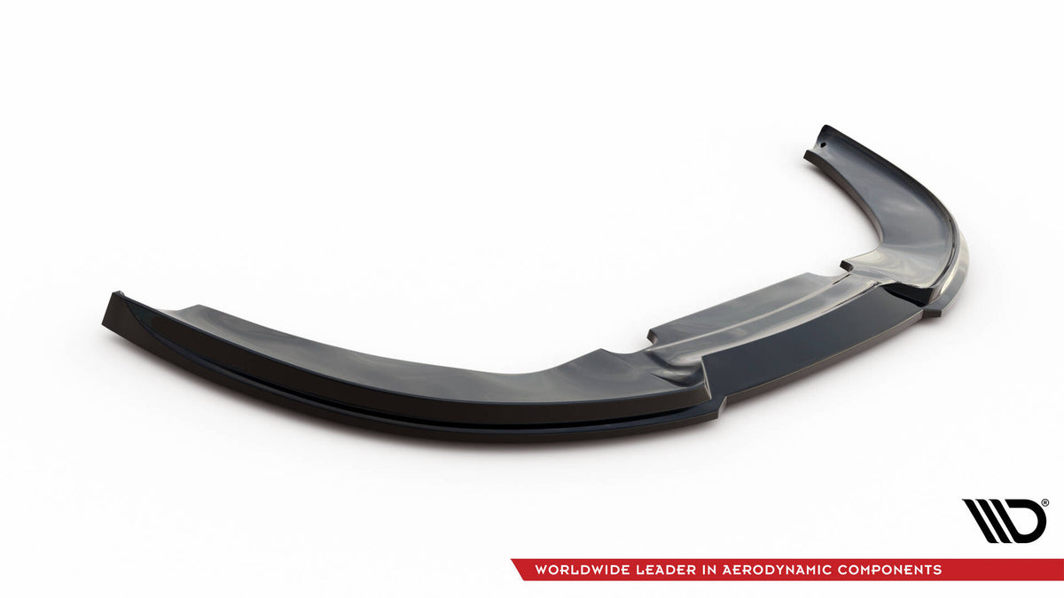Street+ Spoilerlippe Front Ansatz V.1 passend für Audi RS4 B7 schwarz Hochglanz – Ansicht 4