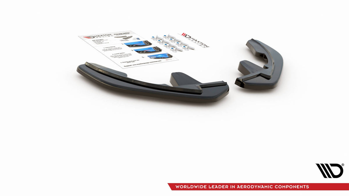 Heck Ansatz Flaps Diffusor passend für Renault Megane Mk.4 GT-Line schwarz Hochglanz – Ansicht 7