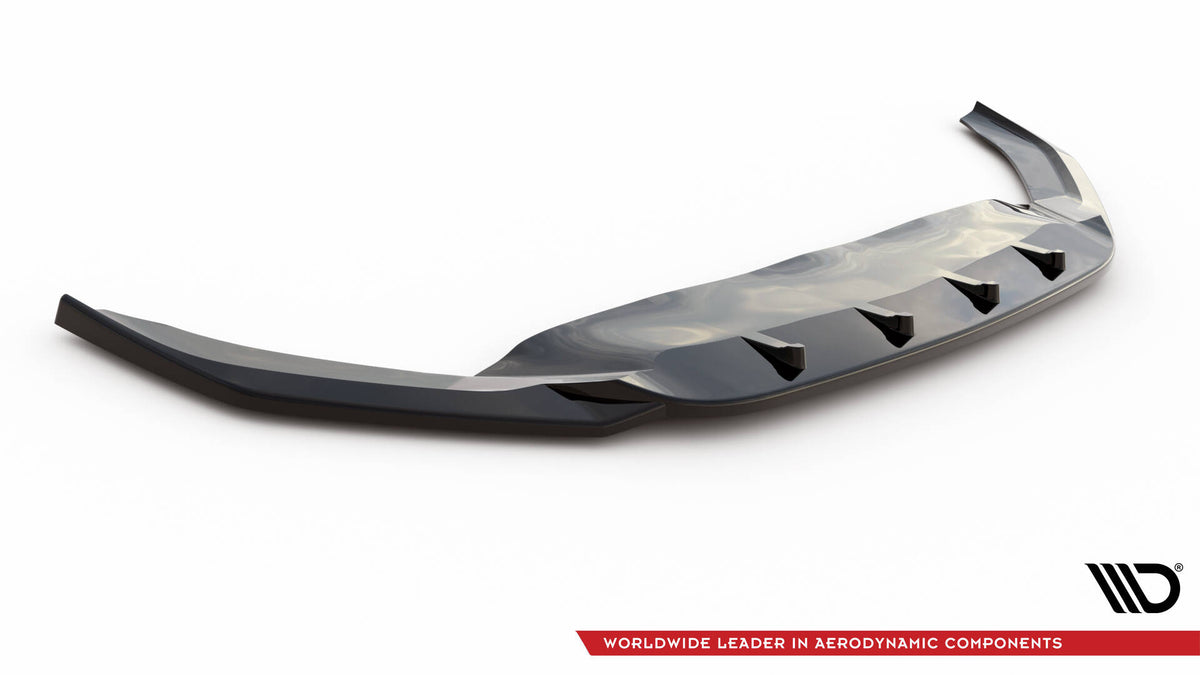 Street+ Spoilerlippe Front Ansatz V.2 passend für VW Passat R-Line B8 Facelift schwarz Hochglanz – Ansicht 5