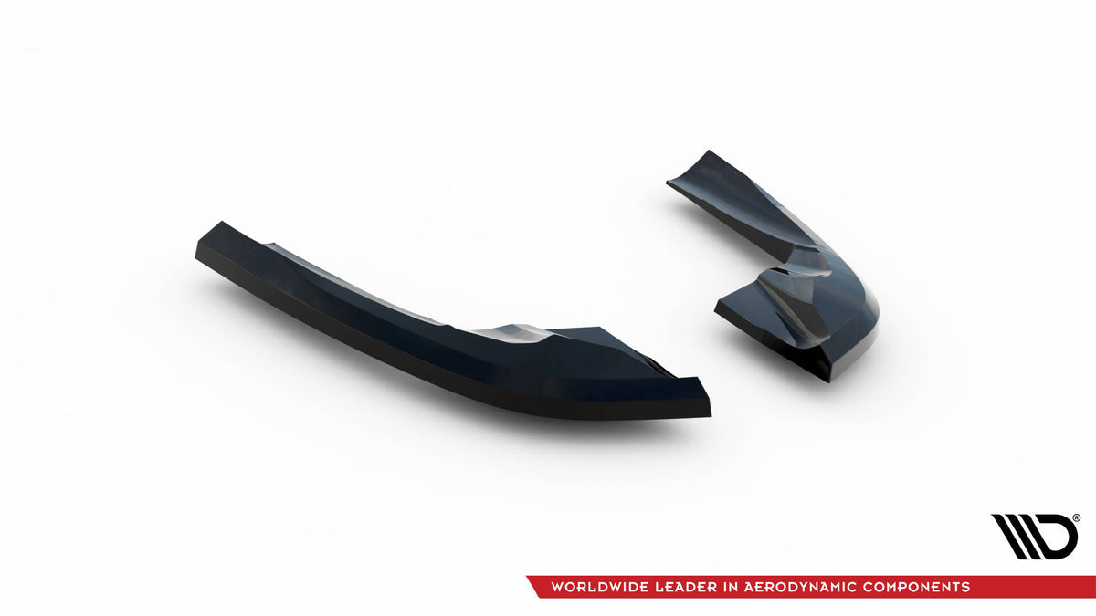 Heck Ansatz Flaps Diffusor passend für Audi A3 S-Line / S3 Sportback 8V schwarz Hochglanz – Ansicht 5