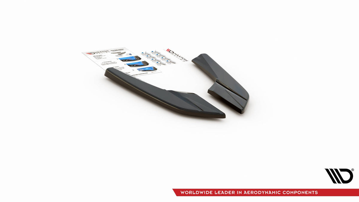Heck Ansatz Flaps Diffusor V.2 passend für Audi S3 Limousine 8V Facelift schwarz Hochglanz – Ansicht 8
