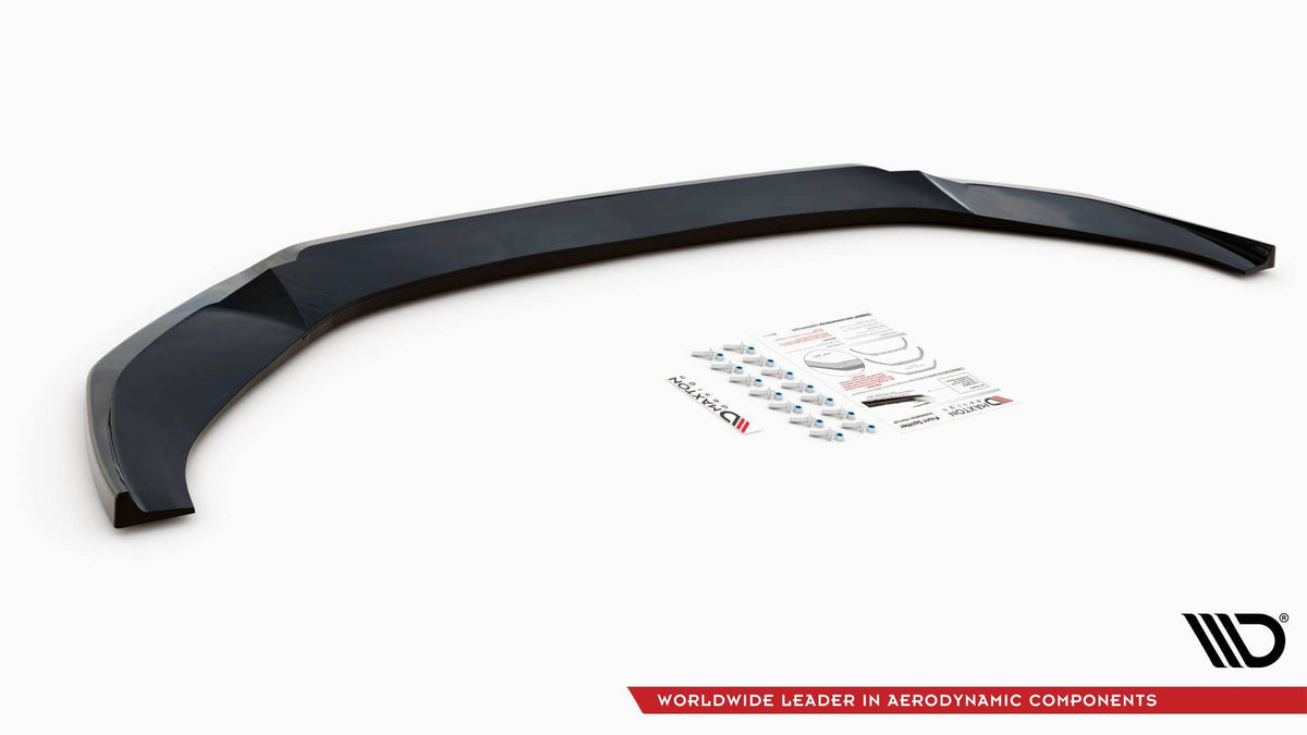 Street+ Spoilerlippe Front Ansatz V.3 passend für Audi A6 S-Line / S6 C8 / C8 Facelift schwarz Hochglanz – Ansicht 6