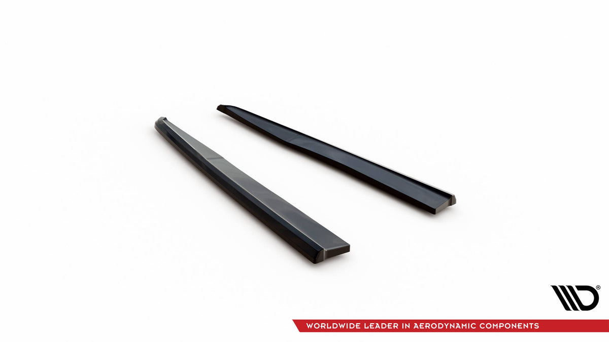 Heck Ansatz Flaps Diffusor passend für Mercedes-AMG E63 W213 Facelift schwarz Hochglanz – Ansicht 5