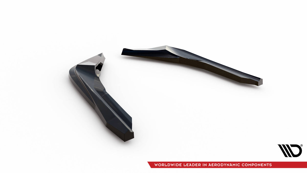 Heck Ansatz Flaps Diffusor V.5 passend für BMW M2 G87 (Für heckansatz v.2) BMW M2 G87 schwarz Hochglanz – Ansicht 6