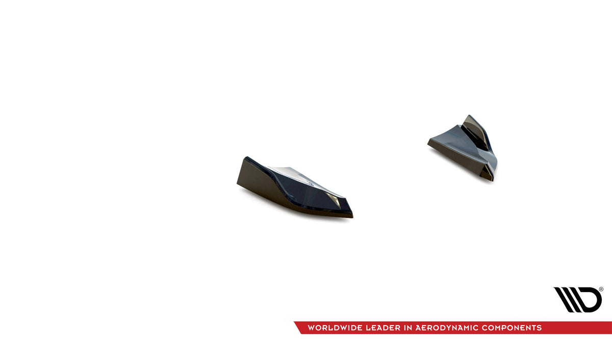 Heck Ansatz Flaps Diffusor passend für Porsche Macan GTS / Sport Design Mk1 Facelift schwarz Hochglanz – Ansicht 5