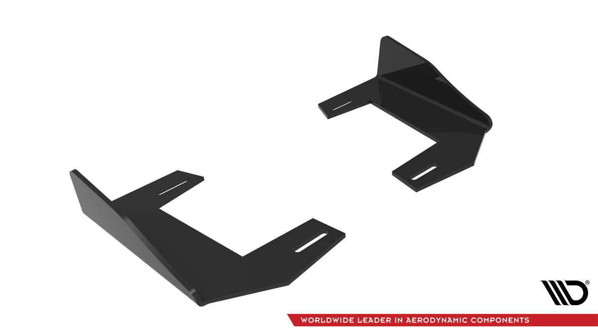 Hintere Seiten Flaps V.1 passend für BMW 1er M-Paket / M135i / 128ti F40 schwarz Hochglanz – Ansicht 5