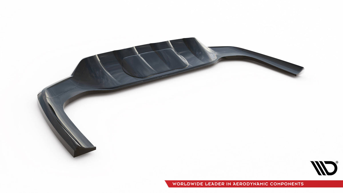 Street+ Mittlerer Diffusor RACE passend für Mercedes-Benz GLC AMG-Line X254 schwarz Hochglanz – Ansicht 9