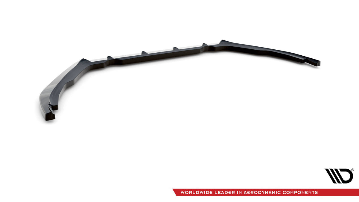 Street+ Spoilerlippe Front Ansatz V.2 passend für Peugeot 208 GTi Mk1 schwarz Hochglanz – Ansicht 6