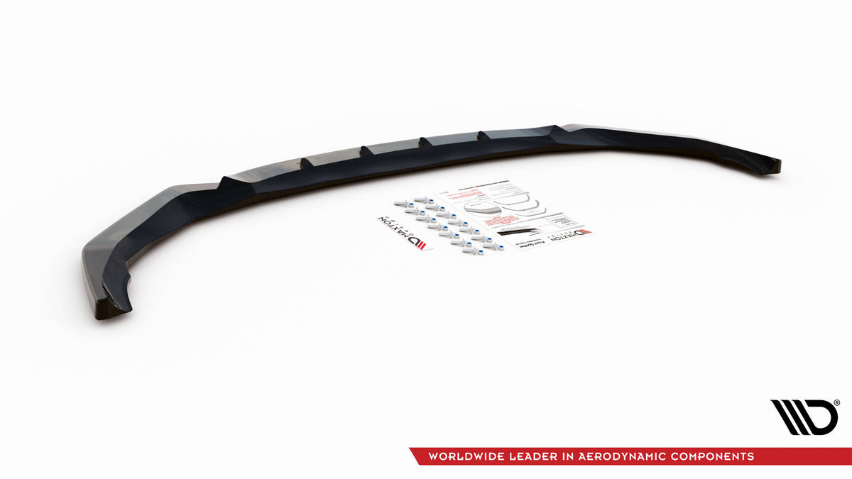 Street+ Spoilerlippe Front Ansatz V.1 passend für BMW X1 M-Paket F48 schwarz Hochglanz – Ansicht 6