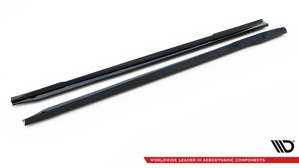 Street+ Seitenschweller Leisten V.2 passend für BMW M2 G87 schwarz Hochglanz – Ansicht 5