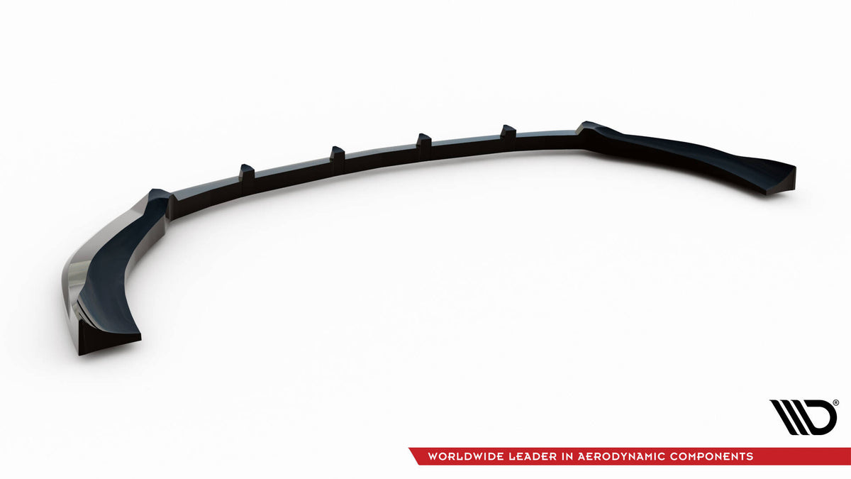 Street+ Spoilerlippe Front Ansatz V.2 passend für Mercedes-Benz S AMG-Line W222 Facelift schwarz Hochglanz – Ansicht 6