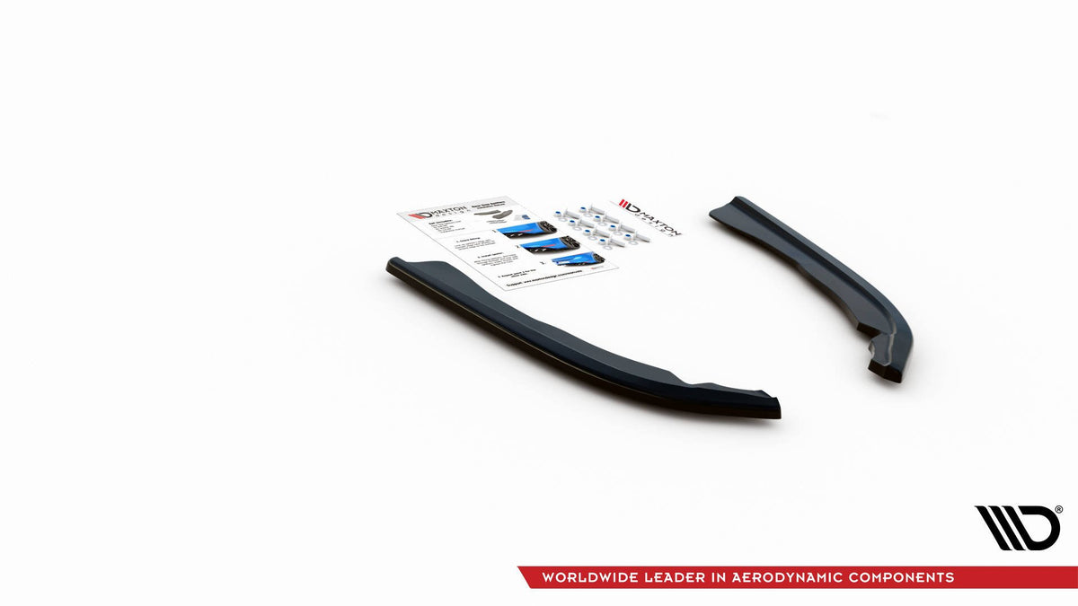 Heck Ansatz Flaps Diffusor V.1 passend für BMW 4er M-Paket G22 / G23 / G22 Facelift / G23 Facelift schwarz Hochglanz – Ansicht 4