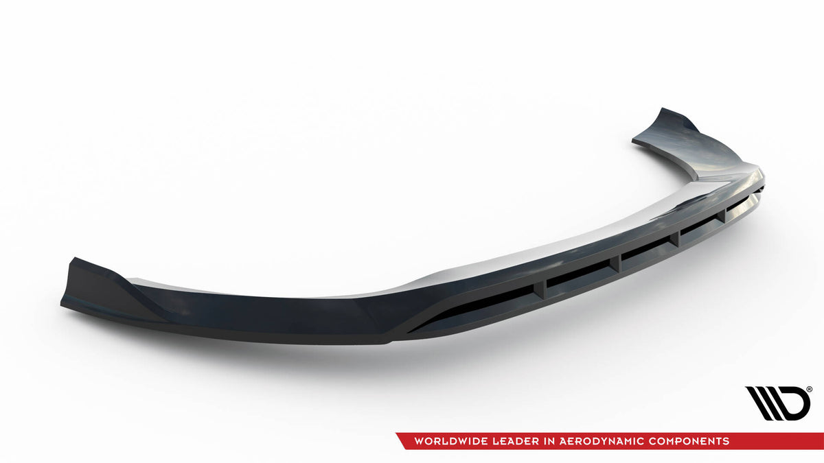 Street+ Spoilerlippe Front Ansatz passend für Mercedes-Benz V / Vito AMG-Line W447 Facelift 2 schwarz Hochglanz – Ansicht 5