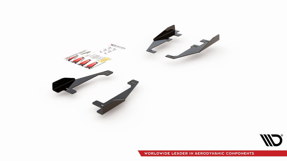 Seitenschweller Flaps passend für VW Arteon R-Line Limousine / Shooting Brake Mk1 schwarz Hochglanz – Ansicht 7