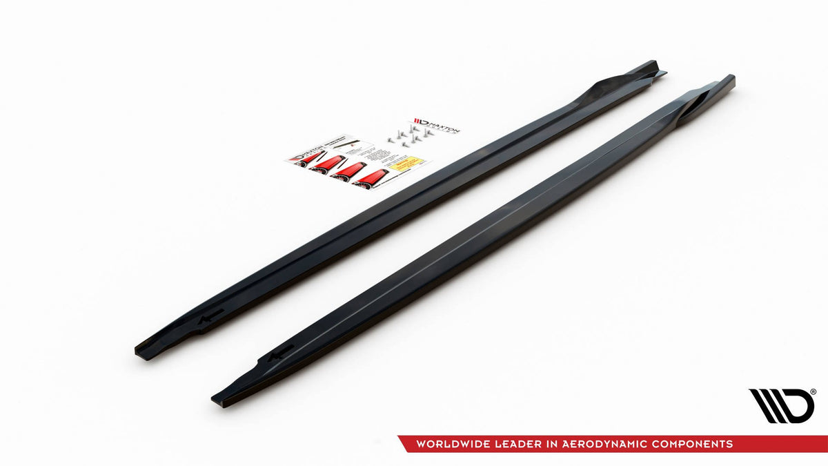 Street+ Seitenschweller Leisten passend für VW Up GTI schwarz Hochglanz – Ansicht 5