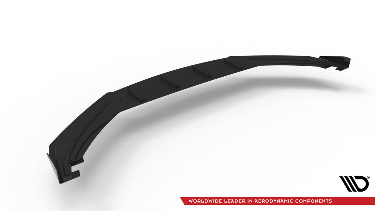 Street Pro Street+ Spoilerlippe Front Ansatz + Flaps passend für VW Scirocco R Mk3 schwarz Hochglanz – Ansicht 6