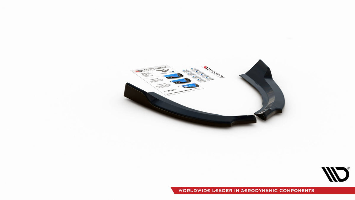 Heck Ansatz Flaps Diffusor passend für Ford Escape Mk3 schwarz Hochglanz – Ansicht 4