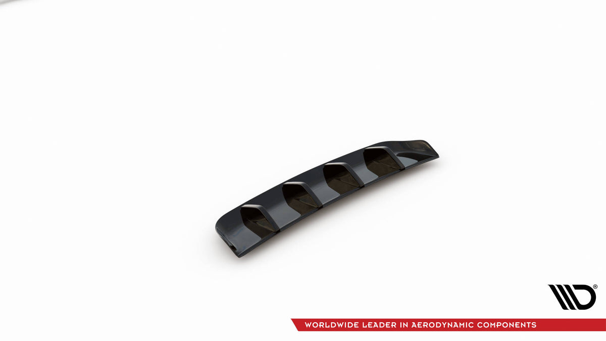 Diffusor Heck Ansatz passend für VW Tiguan R Mk2 Facelift schwarz Hochglanz – Ansicht 5